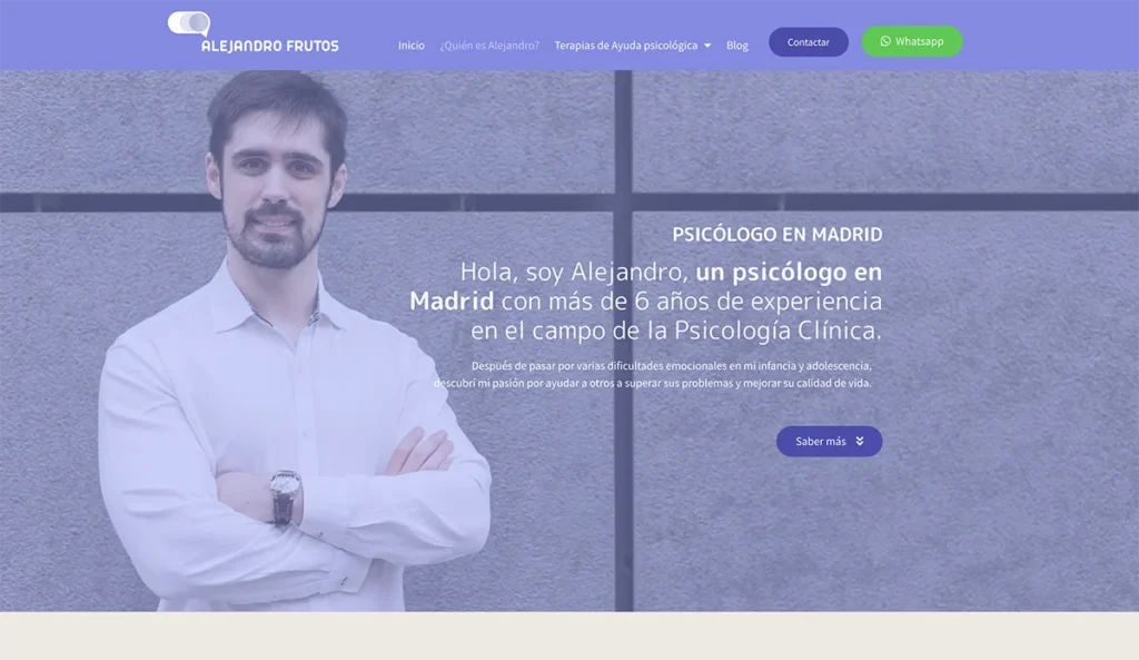 diseño de página web psicólogo